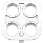Aeroflow Billet Bulkhead Plate 4 Port Square Modular Universal Pol An AC Aeroflow - AF 88-2021