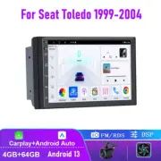 4+64GB Car Radio For Seat Toledo 1999-2004 CarPlay Android Auto Stereo Head Unit