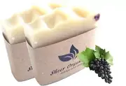Sheer Organix Luxury Rejuvenative Handmade Herbal Soap 3.52 oz, (2 Pack) Grape