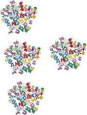 STOBOK 12 Sets Large Glitter Letter Stickers Set Classroom Alphabet Cutout Letters for Bulletin Board School Projects