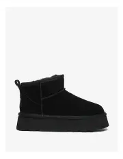 [UGG Australian Shepherd] Ronnie Thick Bottom Platform Boots in Black