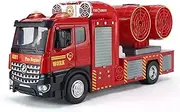 Die-cast Simulation 1:18 Fire Engine Trucks Car Model Alloy Diecast Mini Vehicle Dynamic Models with Exquisite Small Accessories Miniature Vehicle