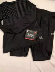 Boys Tap Out Black Long Sleeve 2 Piece Pant Set Size 12