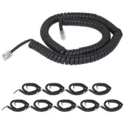 Coiled Telephone Handset Cord for Use with PBX Phone Systems, VoIP Telephones...