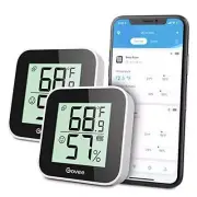 Govee Temperature Humidity Monitor 2-Pack, Indoor Room Thermometer Hygrometer