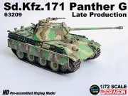 1/72 Sd.Kfz.171 Panther G Black Panther G Type Late stage Finished Product