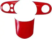 Tianwu05 Fit for M-I-N-I R50 R52 R53 C-o-o-p-e-r Car Accessories Steering Wheel Center Cover Panel Styling Sticker Button Switch Decoration Interior(Red A)