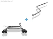Stainless Duplex Racing System Honda Prelude 4 BB1/ 2/3' 92-96 Per 2x90 Round (for: Honda)
