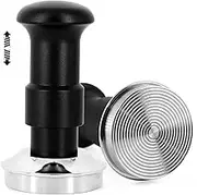 Cofforbiz Espresso Coffee Tamper 58mm, 30lb Spring-Loaded Auto- Calibrated with Ripple Base Coffee Tamper, Coffee Accessories for Home Coffee Bar, Suitable for Breville Series