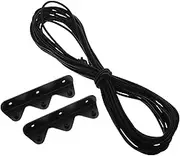 HYTROVE 1 Set Cabinet Fall Bungee Cord with Bracket Durable Elastic Safety Strap for Camper Van Trailer and Motorhome Use High Strength Design Easy Installation Space Saving