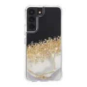 Case-Mate Karat Marble Case for Samsung Galaxy S22 - Clear/ Gold