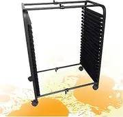Art Drying Rack,20 Shelves Art Storage Rack,with 4 Wheels Oil Painting Storage Rack,Suitable for Storing Oil Paintings and Drawing Boards