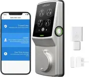 Lockly Secure Pro Deadbolt Edition SATIN NICKEL Smart Lock FINGERPRINT New