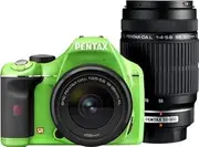 PENTAX DSLR K-x Double Zoom Kit Green/Black 041