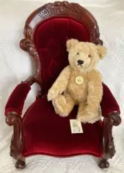 STEIFF - Classic 1920 Teddy Bear Cream Mohair with Growler 14" - EAN 000669