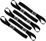 6 Pieces Soft Loop Tie Down Straps, Heavy Duty Motorcycle Tie-Down Strap, Load Capacity 1100 LBS, for Car Motorbike, Camping, Wheelchairs (30cm/12in)