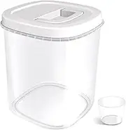 ALAGPNPMZH Rice Storage Container - 10 Lbs Airtight Cereal Container Bin with Measuring Cup - Food Container Dispenser for Rice Kitchen Storage