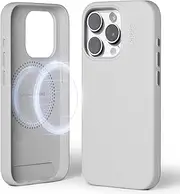 MOFT Magnetic Case for iPhone 15 Pro Compatible with MagSafe, MOVAS Vegan Leather Phone Case, Delicate Touch Sensation, Color Retention, Scratch & Stain Resist (Misty Cove)