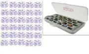 Bobbin Box Organizers plus 28 Premium Style Sa156 ( class 15) clear Bobbins usa