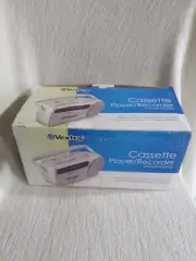 Vextra Cassette Player Recorder with AM FM Radio Original Box Silver