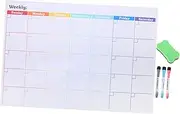 SEWACC 5Pcs Magnetic Dry Erase Monthly Planner Colorful Refrigerator Whiteboard Calendar Set with Markers for Do Lists and Family Reminders Easy Attach Fridge
