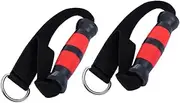 2pcs Heavy Duty Fitness Handles for Resistance Bands Cable Machine Attachments Non-Slip Ergonomic Grip for Pull Downs Home Workout Portable Durable Fitness Equipment