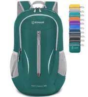 ZOMAKE Ultra Lightweight Packable Backpack 25L Foldable Hiking Backpacks Water