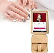 QLXYYFC Tabletop Mobile Nail Art Printer,35 Seconds to Complete Printing,Integrated Manicure and Drying Nail Printer for Nail Lovers