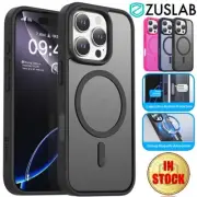 For iPhone 16 16e 15 14 Pro Max 13 12 Plus Case Magsafe Matte Back Shockproof