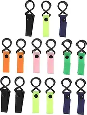 UPKOCH 15pcs Stroller Hooks Non Slip Pram Hangers for Shopping Bags and Nursery Accessories Suitable for Walkers and Wheelchairs Random Color Options for Parents The Go Random Color