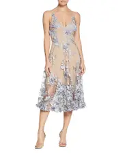 Dress the Population Audrey Floral Midi Dress