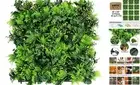 Artificial Topiary Hedges Panels, Plastic Faux Shrubs Fence Mat, Greenery Wall