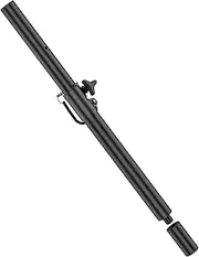 Height Adjustable M20 Speaker Pole Mount for Subwoofer Extender with M20 to 35mm Adapter - Heavy-Duty 2 in 1 Speaker Poles for Subwoofers Fits M20 Threaded Mount and 35mm Mounts Up to 121LBS, 2 Packs