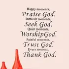 Decoration Proverbs Poster Quotation Words Decal English Phrases Wall Stickers