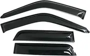 Side Window Deflectors Compatible for Toyota Hilux Surf 1990 1991 1992 1993 1994 1995 Black Window Visors Sun Rain Guards Deflectors
