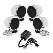 Boss Audio Systems MC470B 3” Motorcycle Speakers & 2 Ch Bluetooth Amplifier