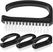 BESTYASH 4Pcs Nail Cleaning Brush Multifunctional Fingernail Scrubbing Brushes for Home Professional Use Dust Dirt Removal for Manicure Care