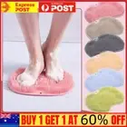 Silicone Shower Foot Scrubber Back Body Brush Massager Pad Mat Bathroom