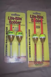 4 Balsa Wood Lite Bite Bobber Bobbers Wood Fishing Floats High Visibility Floats