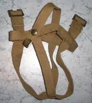 WW2 WATER BOTTLE CARRIER - 1937 PATT WEBBING KHAKI MINT BRITISH CANADIAN issue