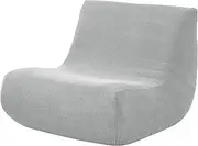 [Deisy Dee] Bean Bag Couch Covers - Soft and Stretchable Big Bean Bag Covers- Protect Your Bean Bag Options (Sliver)