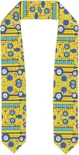 [SKKNT] School Bus Print Print Graduation Shawl Stole For Academic Commencements Honor Sash Congratulations Gift, Flattened, One Size