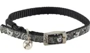 Rogz Sparklecat Pin Buckle Collar Black Xsml