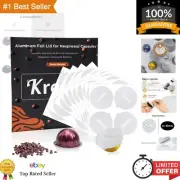 Value for Money: 100 Pack Reusable Aluminum Foil Lids for Nespresso Vertuo