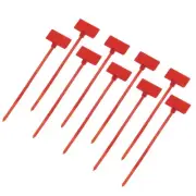250pcs Marker Cable Zip Ties, 4 Inch Self-Locking Labels Zip Tie Wraps,Red