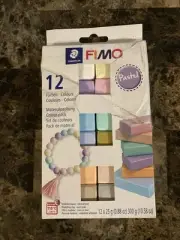 Fimo Professional Soft Polymer Clay 12/Pkg-Pastel Damage box