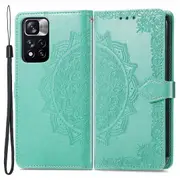 For Xiaomi Poco X4 Nfc 5g / Redmi Note 11 Pro 5g (china) (mediatek) / Note 11 Pro+ 5g Embossed Mandala Pattern Wallet Case Pu Leather Stand Magnetic F