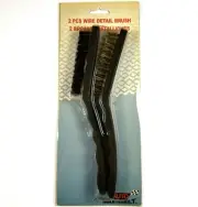 2 Piece Wire Detail Brush Set - Auto Masterbilt - NOS
