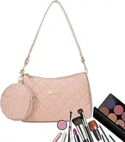 Underarm Purse - Underarm Diagonal Pattern PU Leather Shoulder Bag | Top Handle With Small Bag Satchel Pouch For Women