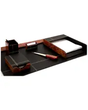 Bey-Berk 6pc Leather Desk Set